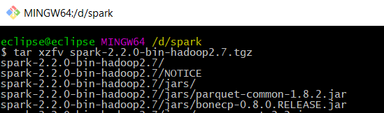 Bash extract Spark